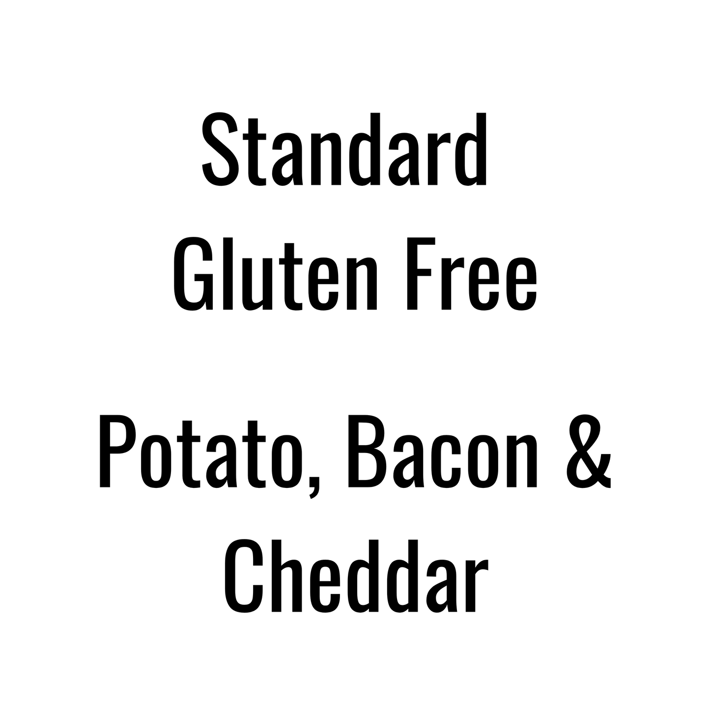 Potato, Bacon & Cheddar Pierogies (Standard Gluten Free)