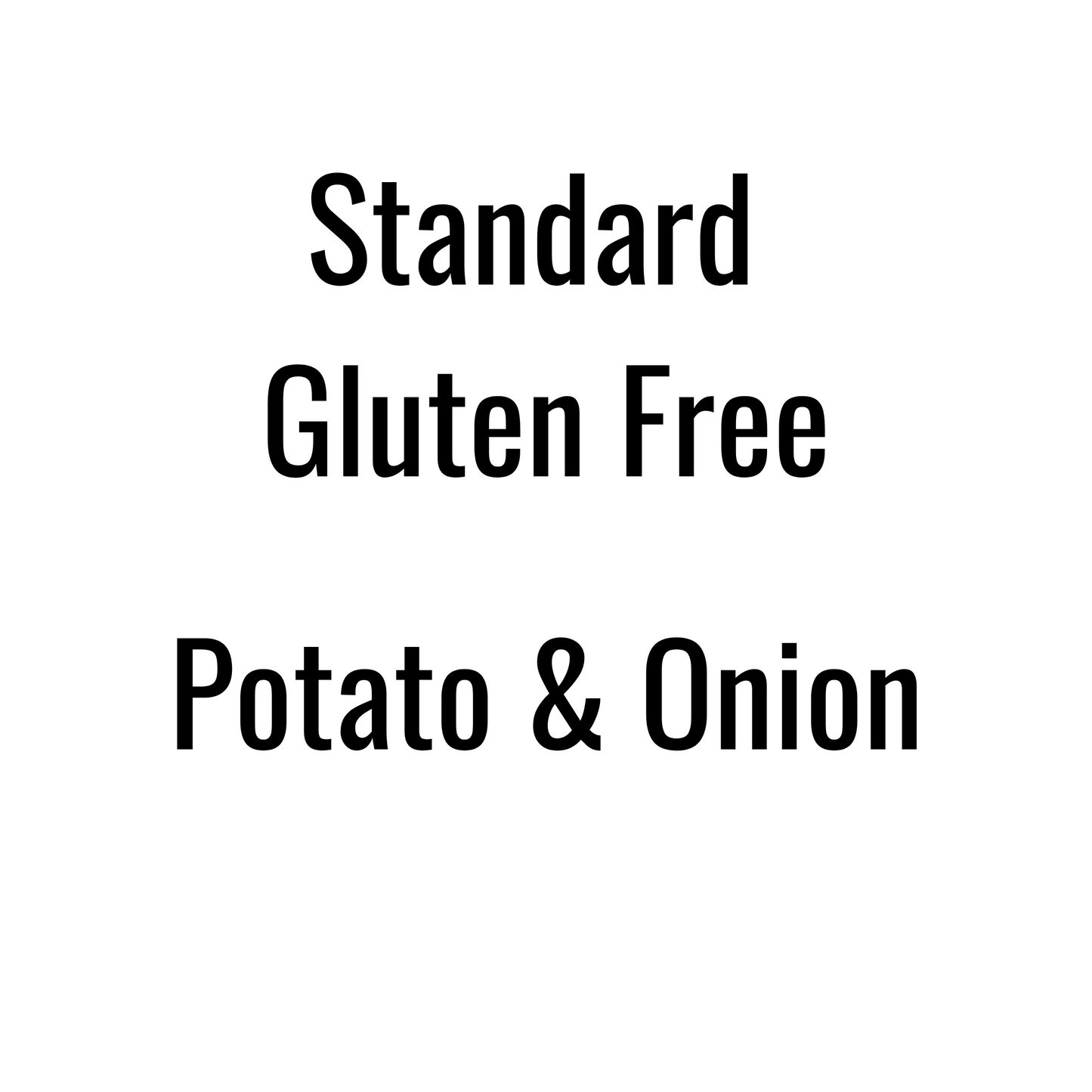 Potato & Onion Pierogies (Standard Gluten Free)