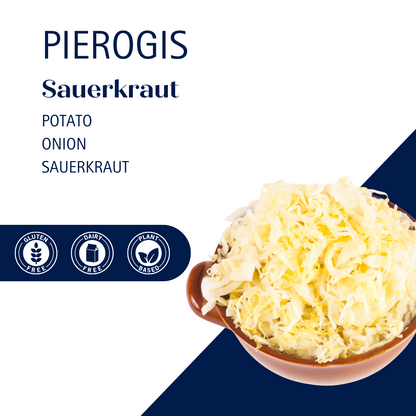 Potato & Sauerkraut Pierogies (Gluten Free & Vegan)