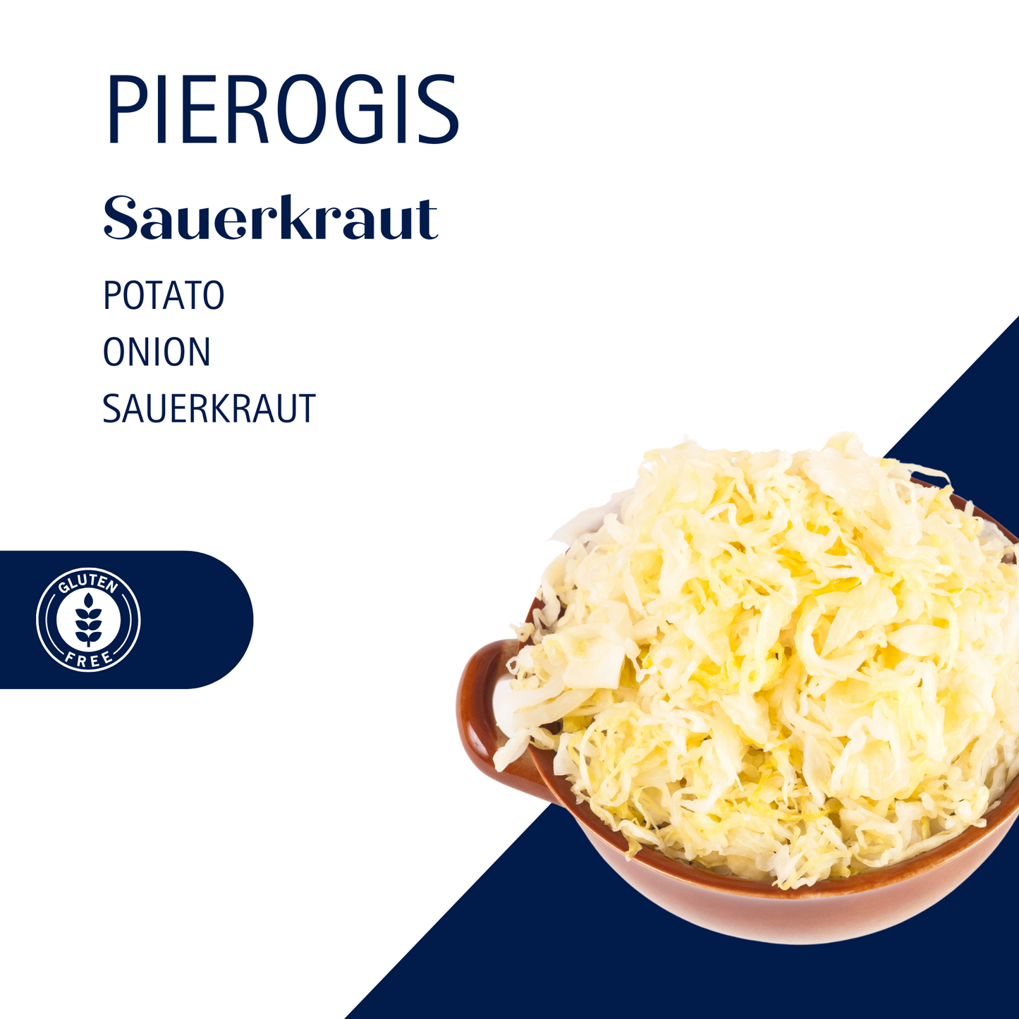 Potato & Sauerkraut Pierogies (Standard Gluten Free)