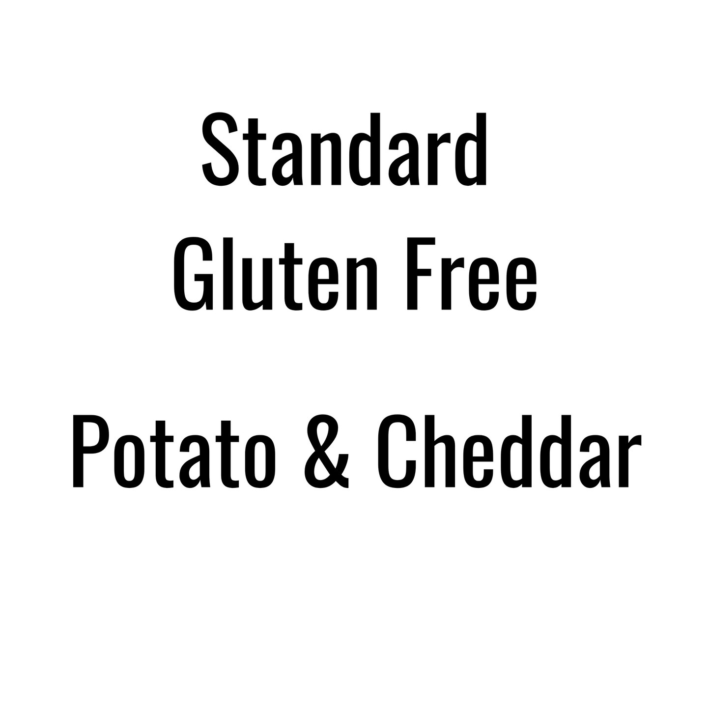 Potato & Cheddar Pierogies (Standard Gluten Free)